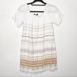 Supply & Demand Off-the-Shoulder Shift Dress White